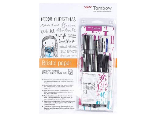 Conjunto caligrafia tombow lettering beginner para principiante 6 pecas , Tombow , 155908 , 4003198130012